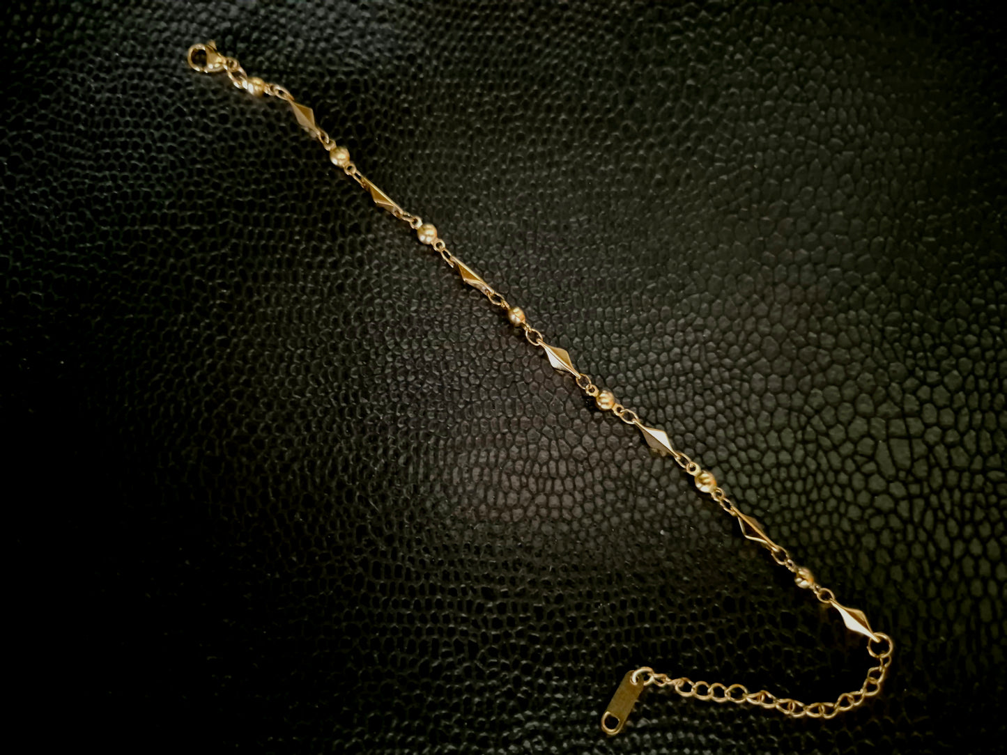 Modern geometric chain bracelet