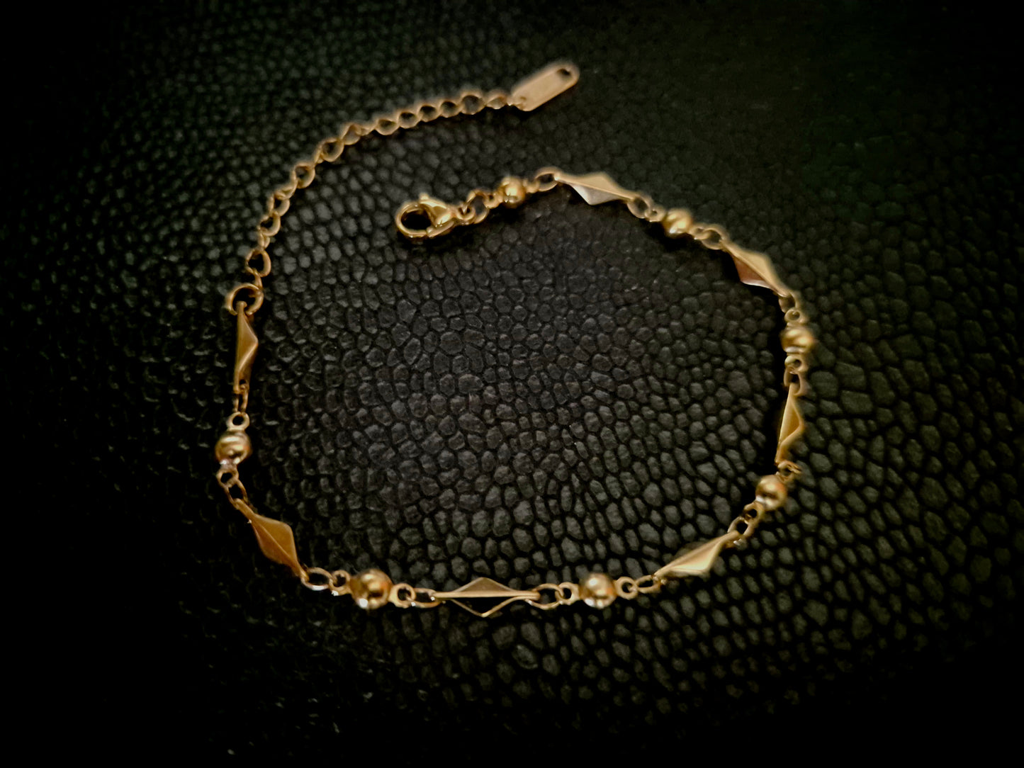 Modern geometric chain bracelet