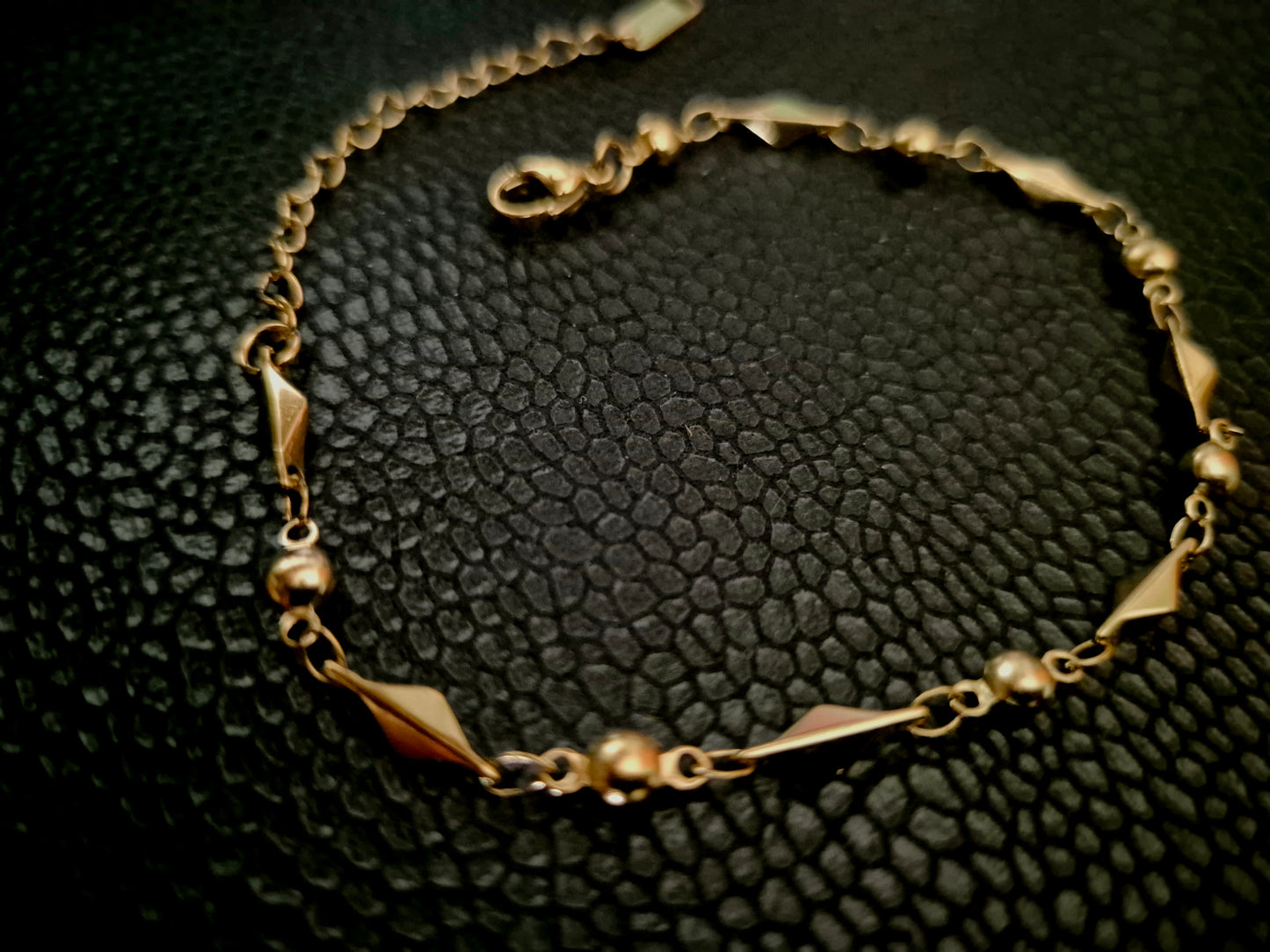 Modern geometric chain bracelet