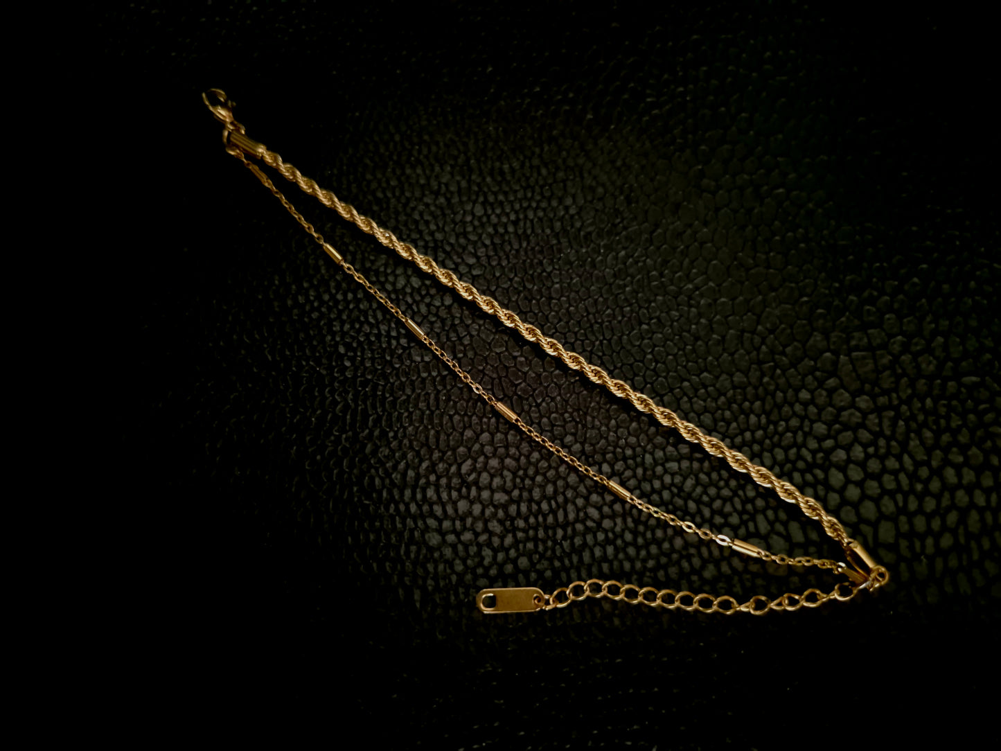 Modern Rope double chain bracelet